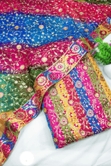 Trending Multicolour Stone Kimkhab Silk Banarasi Gharara