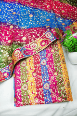 Trending Multicolour Stone Kimkhab Silk Banarasi Gharara